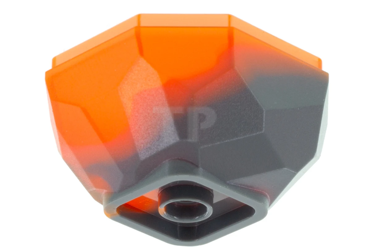 LEGO&reg; 4288141 - 30294pb01 - Masso di roccia, fondo con motivo marmorizzato arancione trans-neon