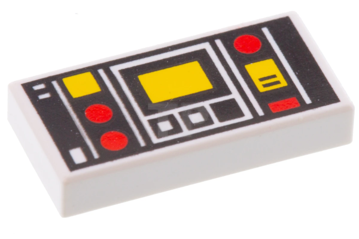 LEGO&reg; 4264367 - 3069p68 - Piastrelle 1 x 2 con schema di controllo