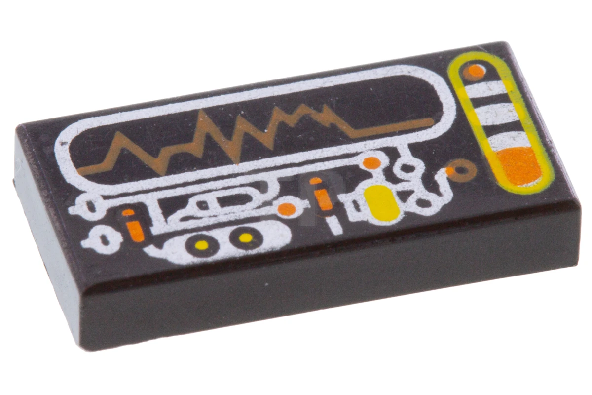 LEGO&reg; 4221986 - 3069px32 - Carreau 1 x 2 avec circuit et motif d'affichage