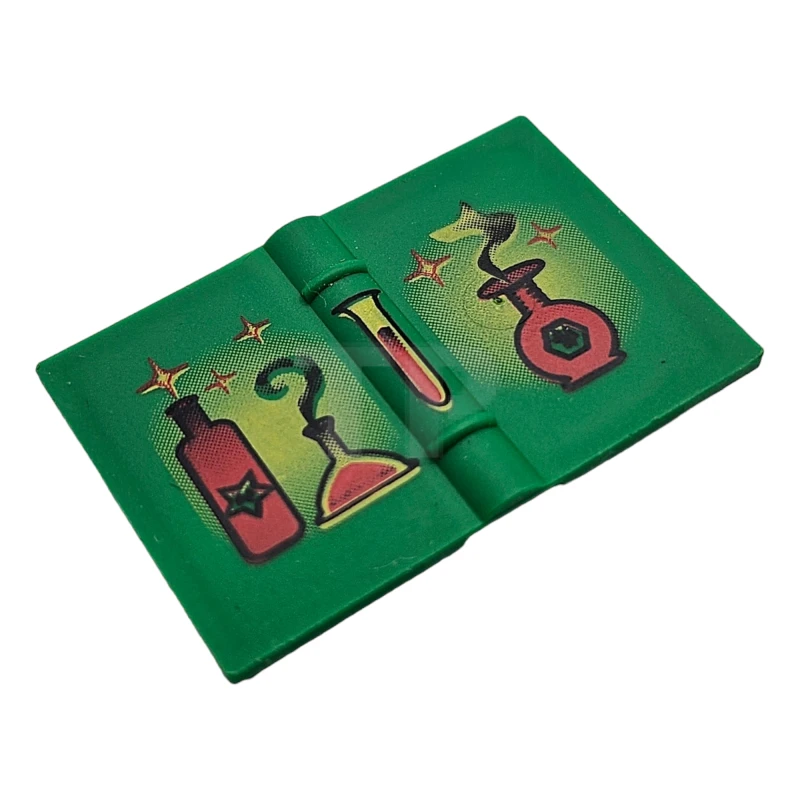 LEGO&reg; 33009px1 - 4157051 - Minifig, Utensil Book 2 x 3 with Red Bottles Pattern