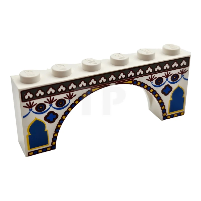 LEGO&reg; 4187331 - 3307px1 - Stein 1 x 6 x 2 Bogen mit Indianermuster