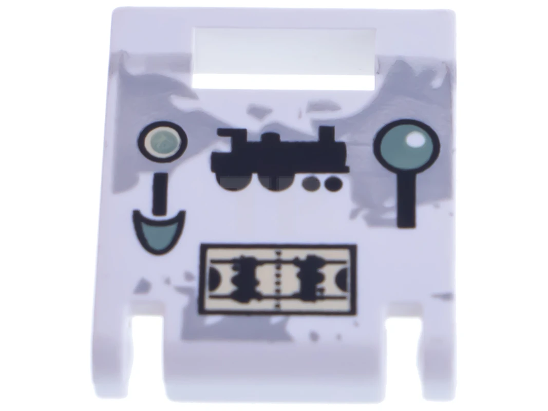 LEGO&reg; 4228460 - 4346pb02 - Container, Box 2 x 2 x 2 Door with Slot and Locomotive Controls Pattern