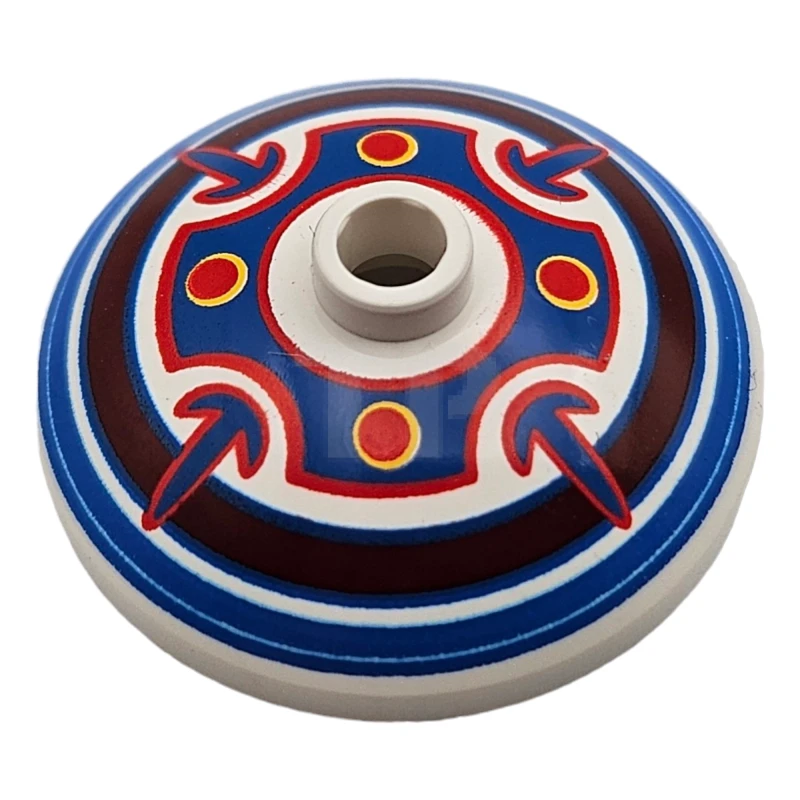 LEGO&reg; 4187321 - 43898px1 - Dish 3 x 3 Inverted (Radar) with Orient India Shield Pattern