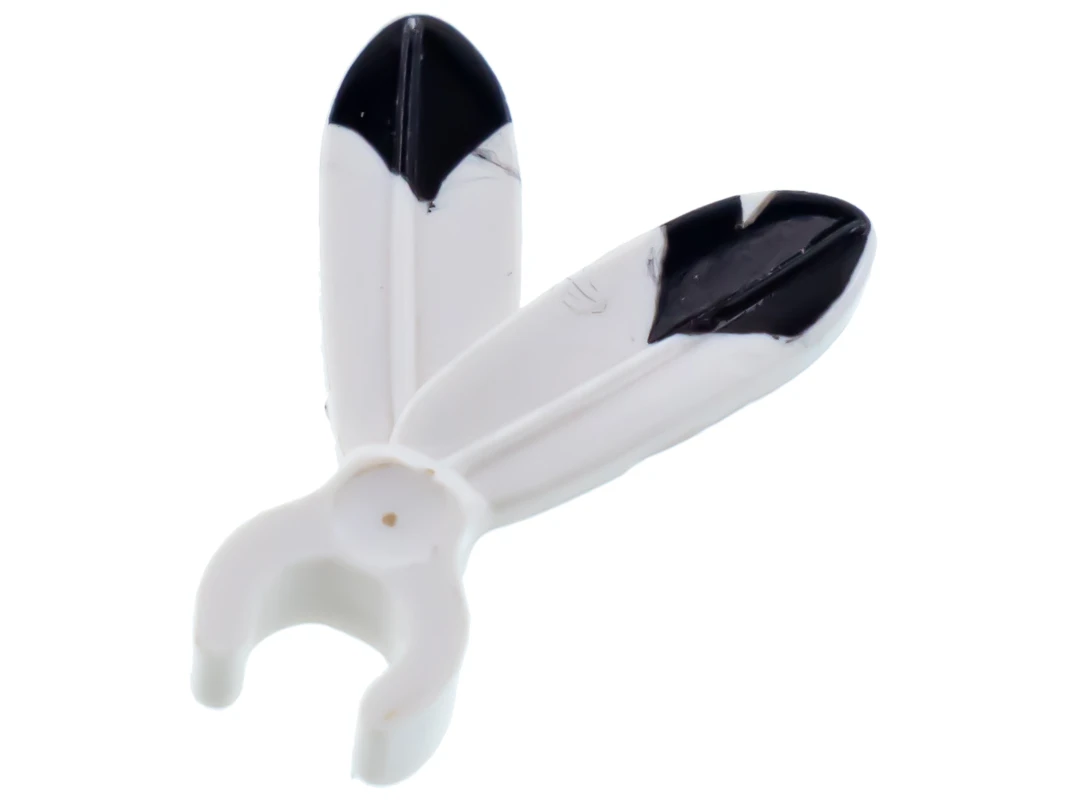 LEGO&reg; 4161081 - 471p01 - Minifig, Plume Feathers with Clip and Black Tip Pattern