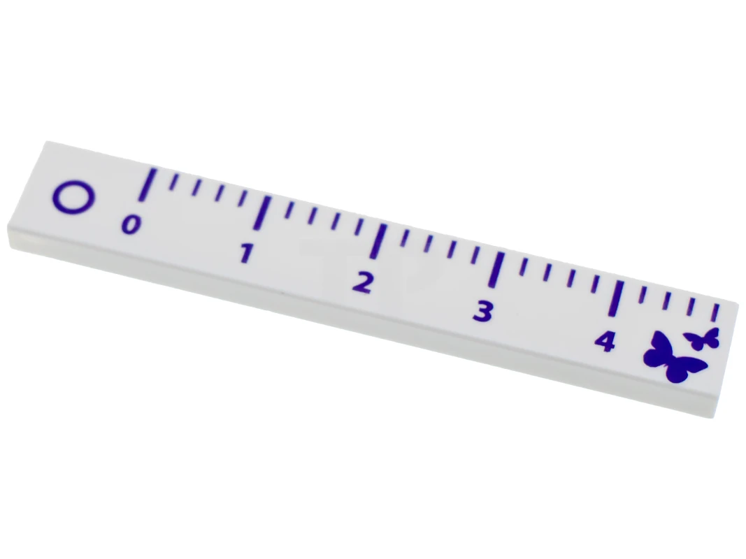 LEGO&reg; 4653275 - 6636pb043 - Carreau 1 x 6 avec motif de règle