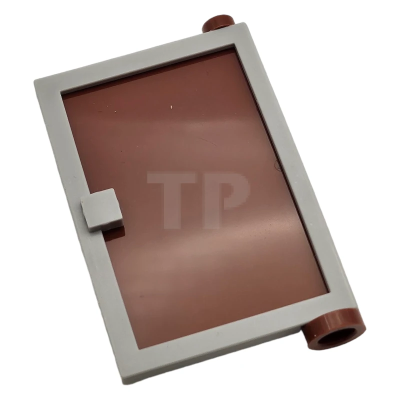 LEGO&reg; 4514969 - 73435c04 - Door 1 x 4 x 5 Right with Reddish Brown Glass