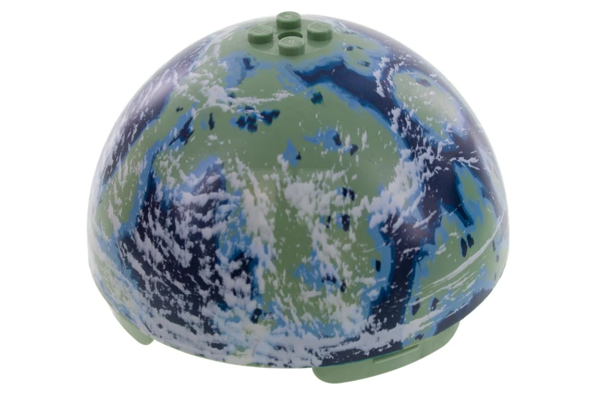 LEGO&reg; 6032015 - 98107pb01 - Cylinder Hemisphere 11 x 11, Studs on Top (Naboo)