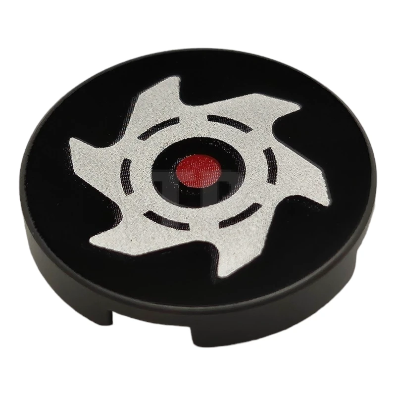 LEGO&reg;  - 14769pb040 - Baldosa 2 x 2 Redonda con fondo en O y dibujo de estrella arrojadiza