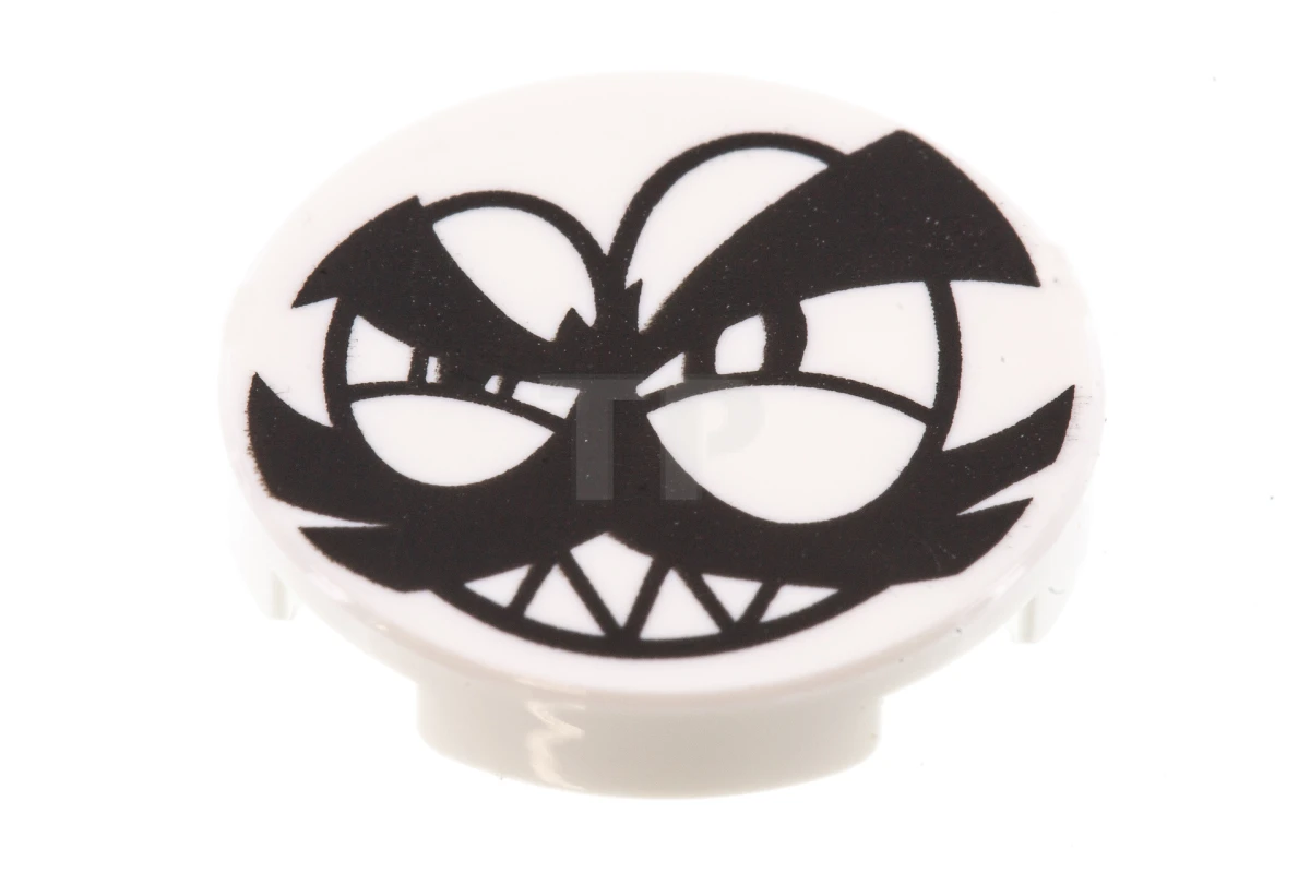 LEGO&reg; 6097124 - 14769pb079 - Baldosa 2 x 2 Redonda con Fondo O y Cara Patrón (Nixel)