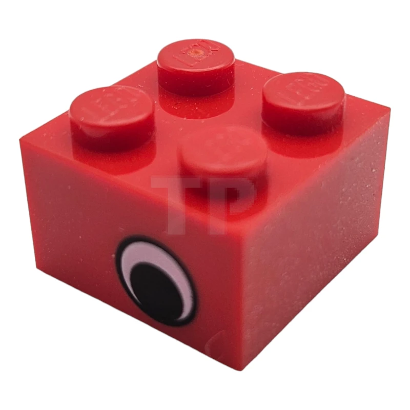 LEGO&reg; 3003pe2 - 81912 - Brick 2 x 2 with Eye Pattern on Two Sides