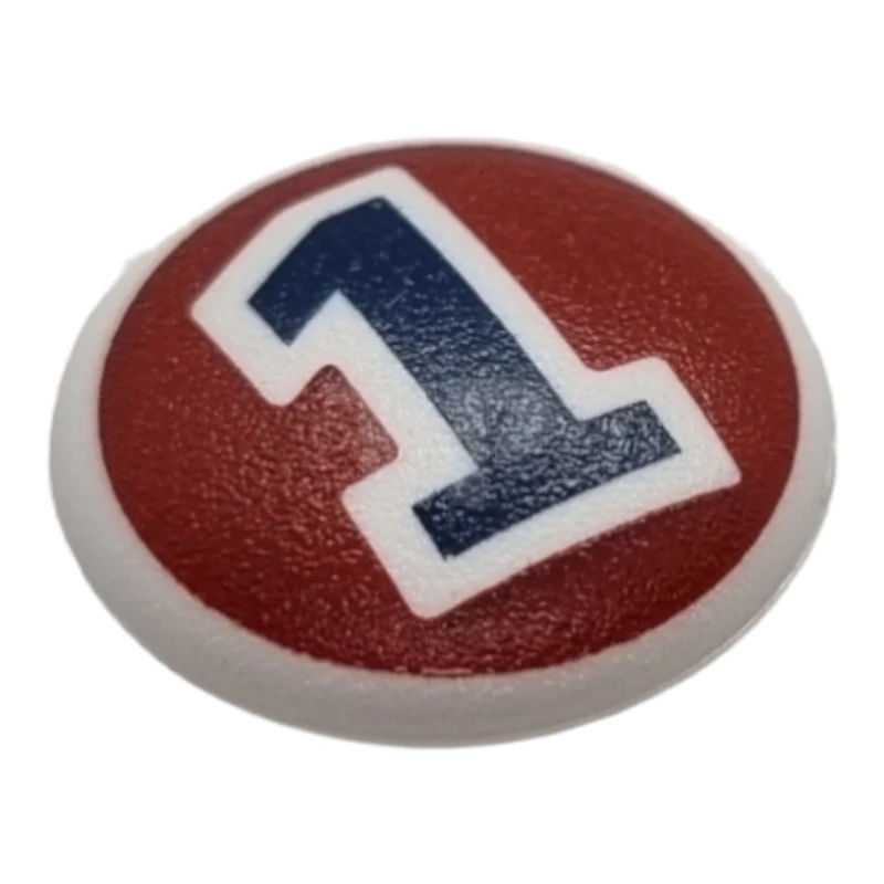 LEGO&reg;  - clikits086pb04 - Clikits Icon, Round 2 x 2 Large with Pin, Number 1 Pattern