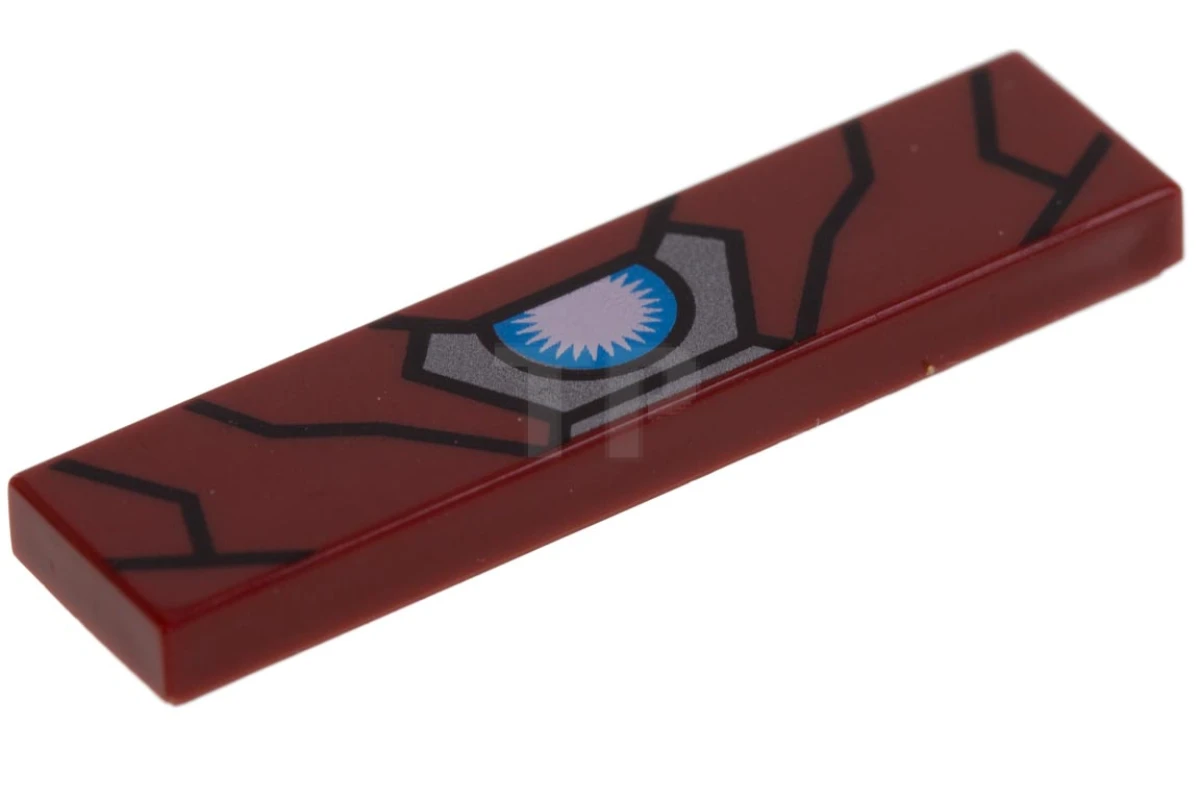 LEGO&reg; 2431pb459 - 6188715 - Tile 1 x 4 with Lines and Half Circle Pattern