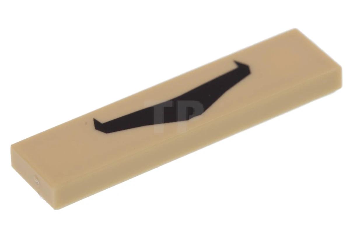 LEGO&reg; 6188707 - 2431pb469 - Carreau 1 x 4 avec motif de moustache