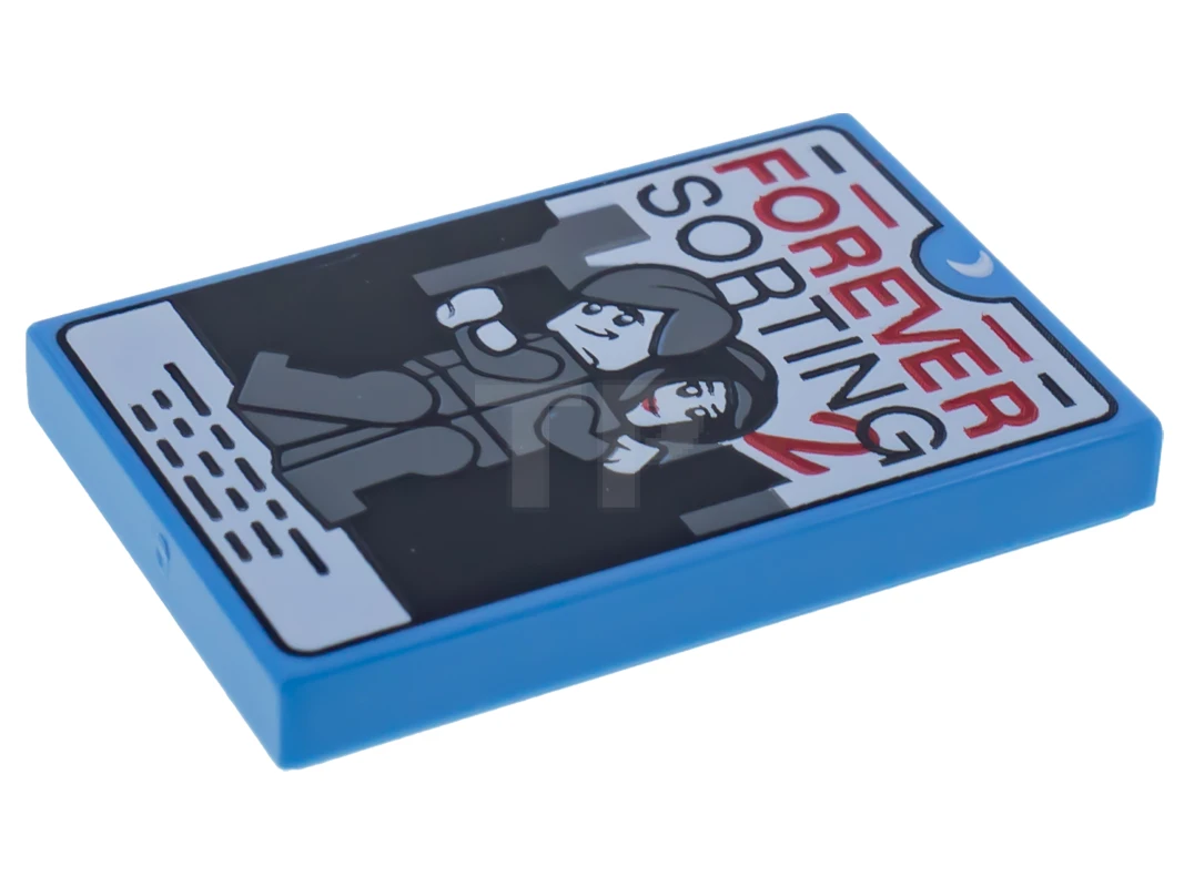 LEGO&reg; 6213358 - 26603pb014 - Carreau 2 x 3 avec le motif de la mallette du film 'FOREVER SORTING 2'.