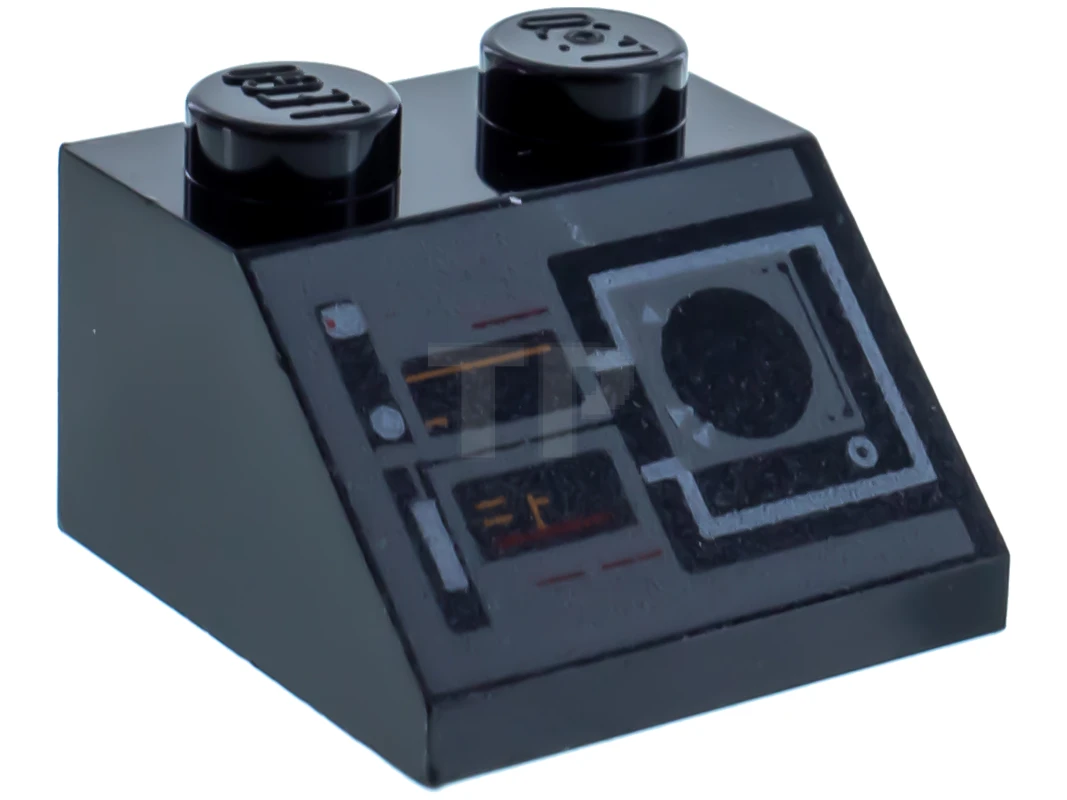 LEGO&reg; 6144742 - 3039pb108 - Pendiente 2 x 2 - 45° con patrón de visualización de navegación