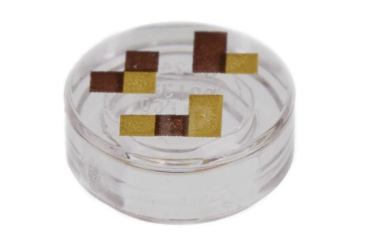 LEGO&reg; 6274784 - 98138pb081 - Tile 1 x 1 Round with Squares Pattern