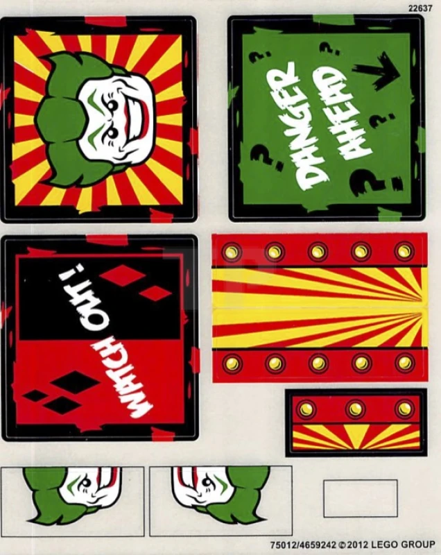 LEGO&reg; 4659242 - Sticker for Set 6857