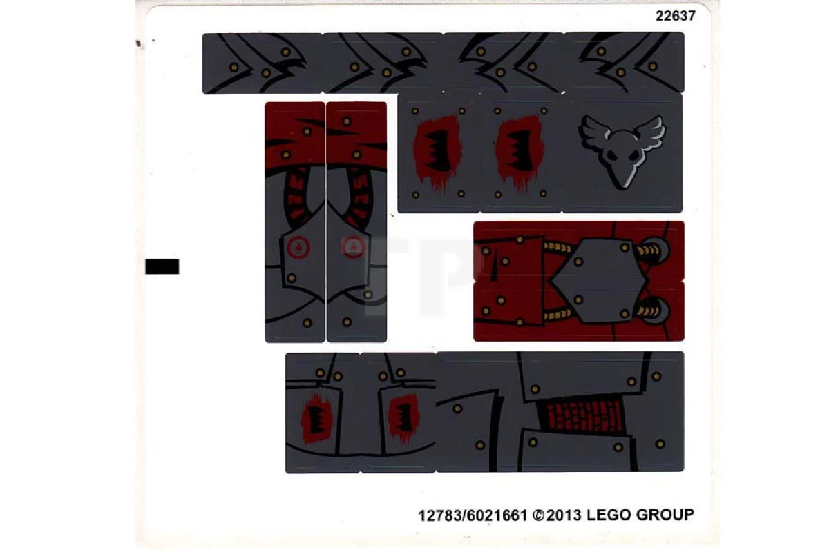 LEGO&reg; 6021661 - Sticker for Set 70012
