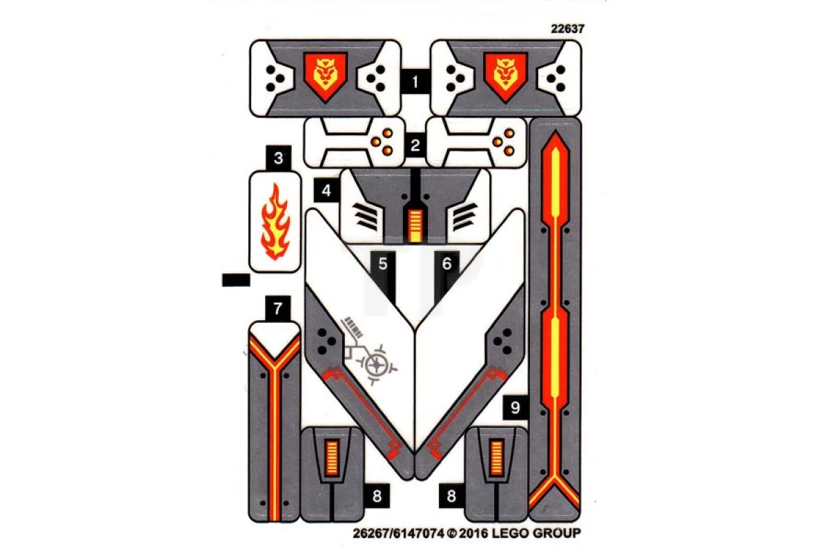 LEGO&reg; 6147075 - Sticker for Set 70327