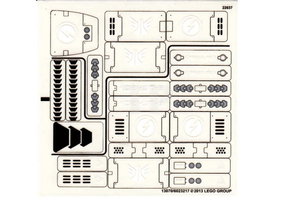LEGO&reg; 6023217 - Sticker voor set 70705