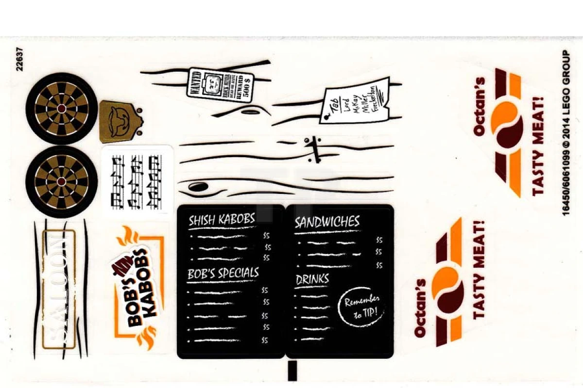 LEGO&reg; 6061099 - Autocollant pour l'ensemble 70812