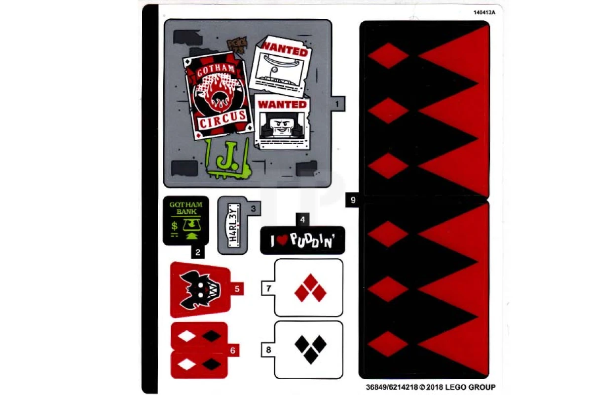 LEGO&reg; 6214218 - Sticker for Set 70921