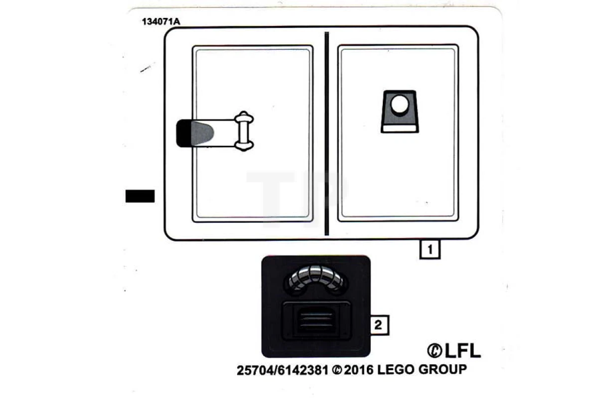 LEGO&reg; 6142381 - Sticker for Set 75138 (North American Version)