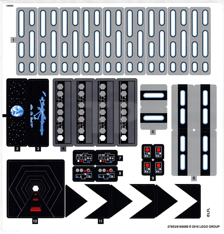 LEGO&reg; 6160088 - Autocollant pour l'ensemble 75159