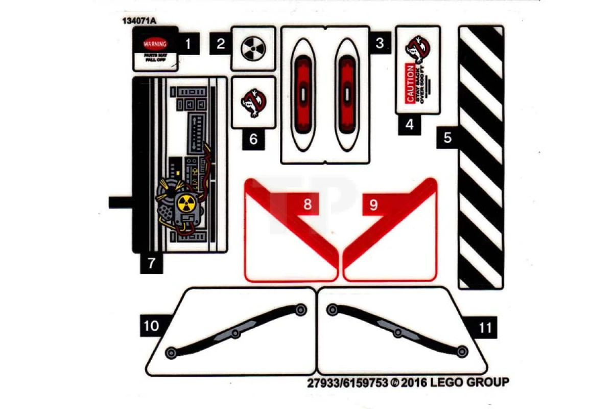 LEGO&reg;  - Sticker for Set 75828 (North American Version)