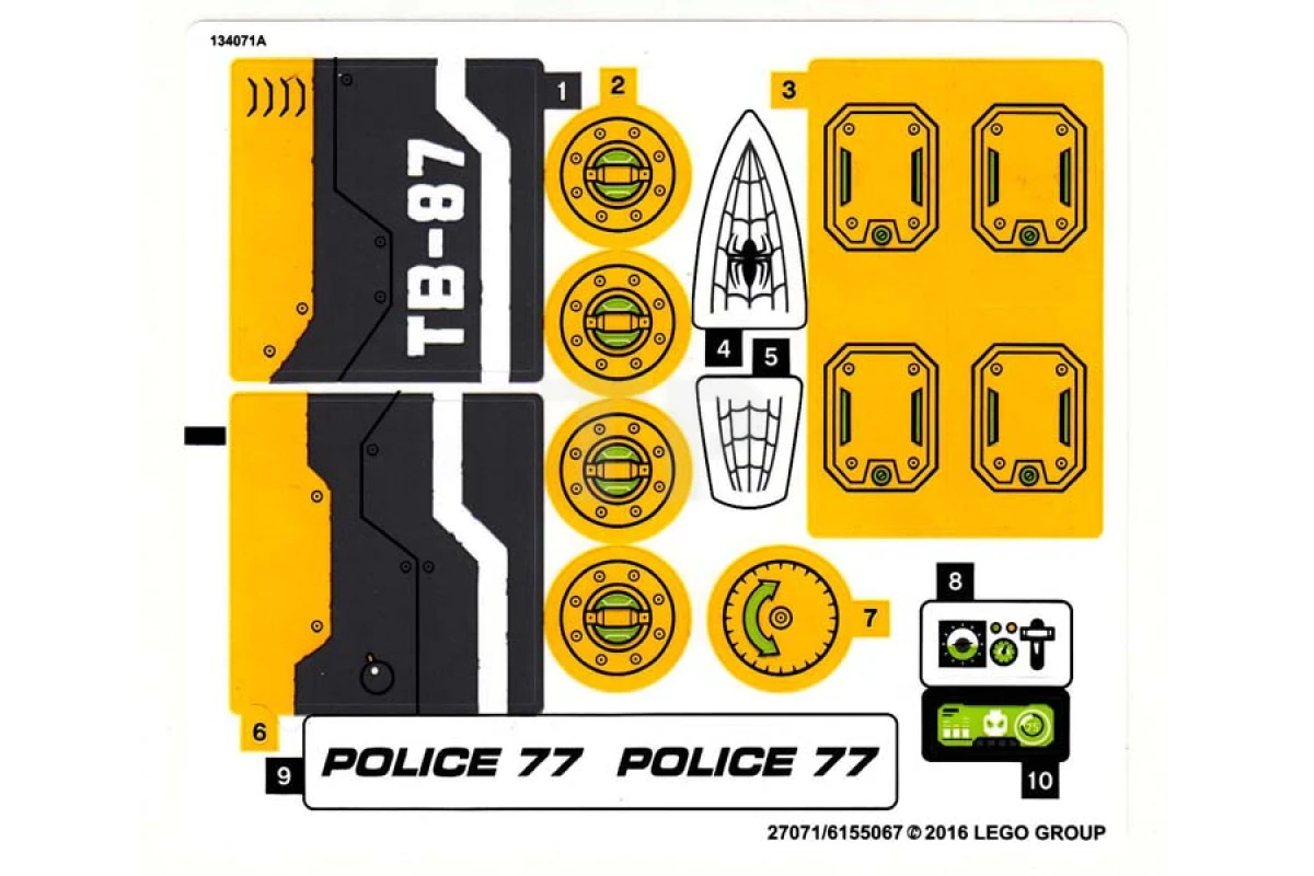 LEGO&reg;  - Autocollant pour l'ensemble 76059 (version nord-américaine)