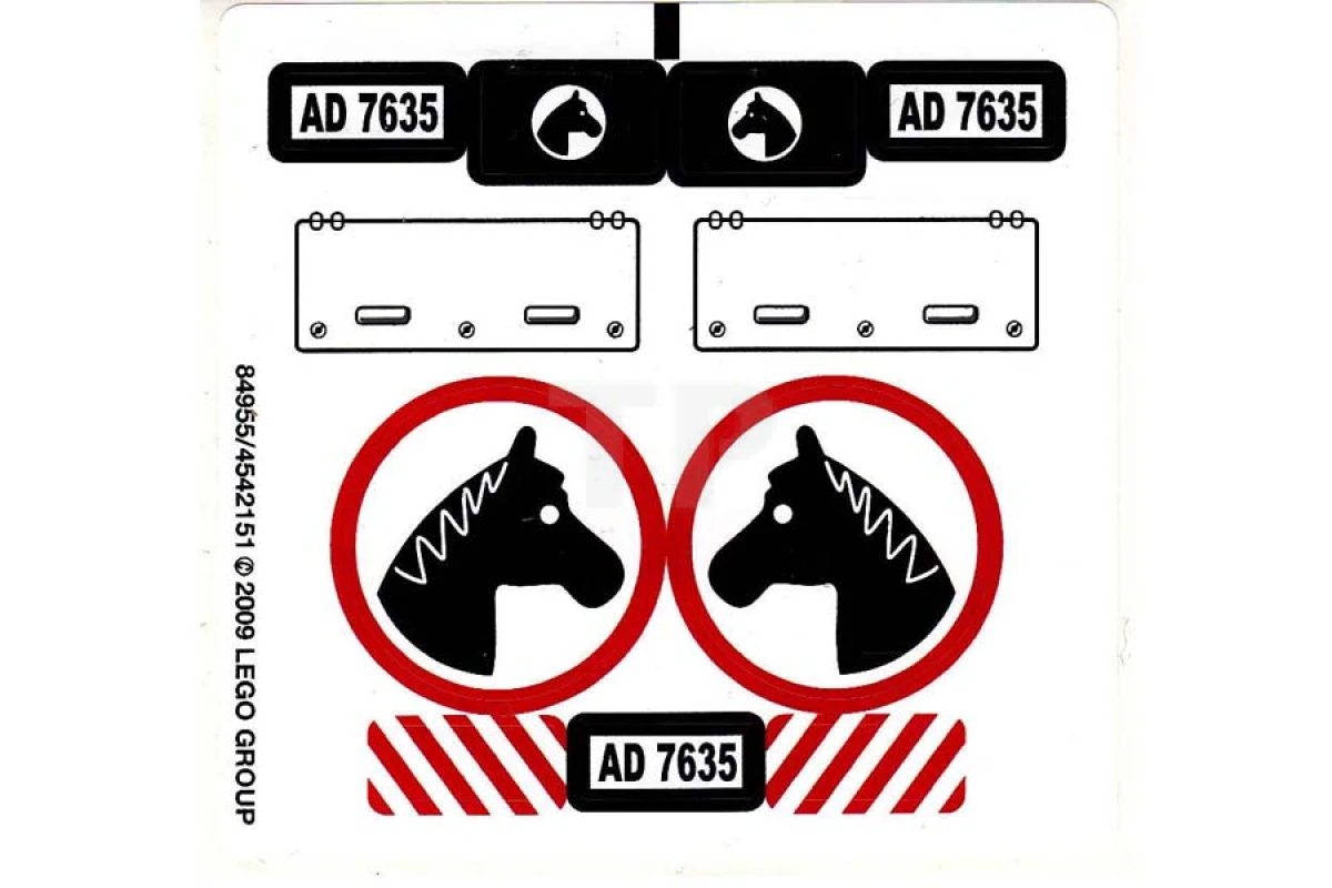 LEGO&reg; 4542151 - Sticker for Set 7635
