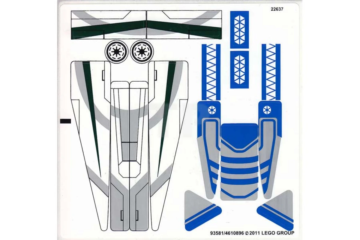 LEGO&reg; 4610896 - Sticker for Set 7868