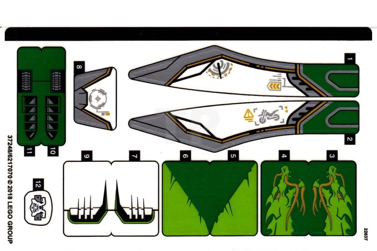 LEGO&reg; 6217070 - Pegatina para Set 70641