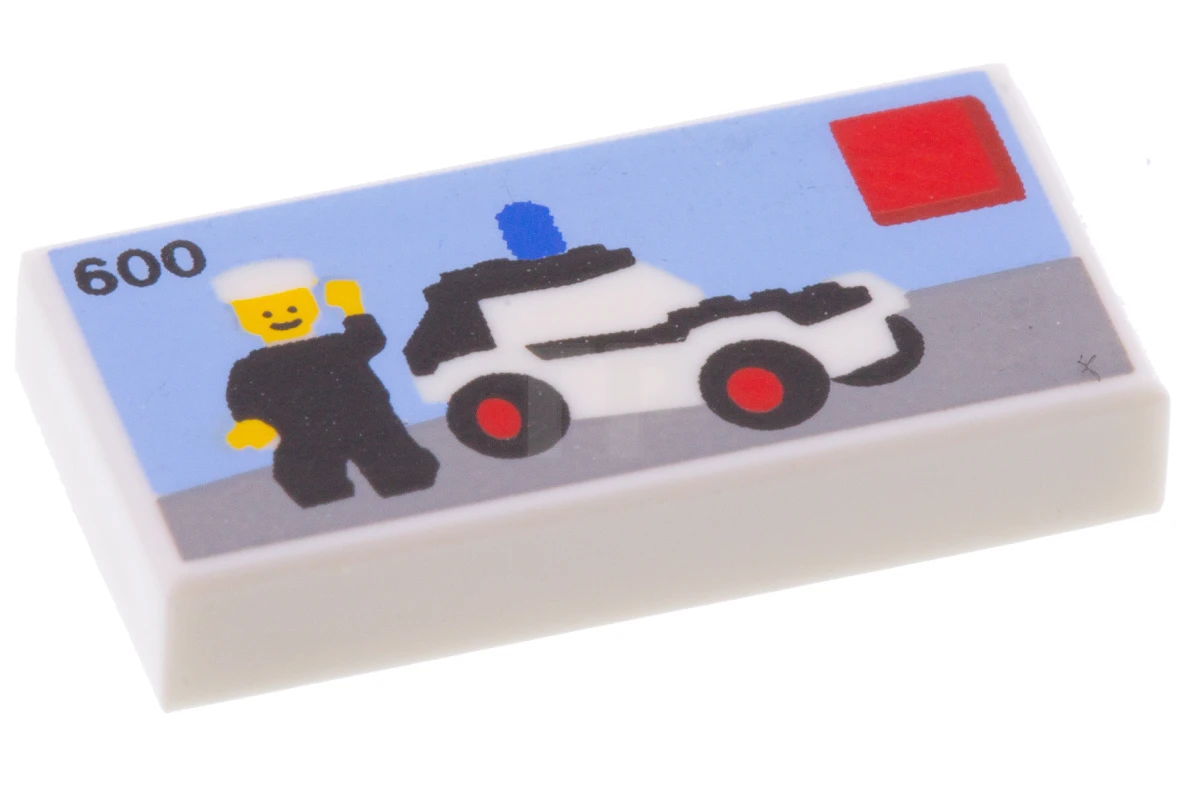 LEGO&reg; 6223370 - 3069pb0640 - Tile 1 x 2 with Miniature LEGO Set Pattern