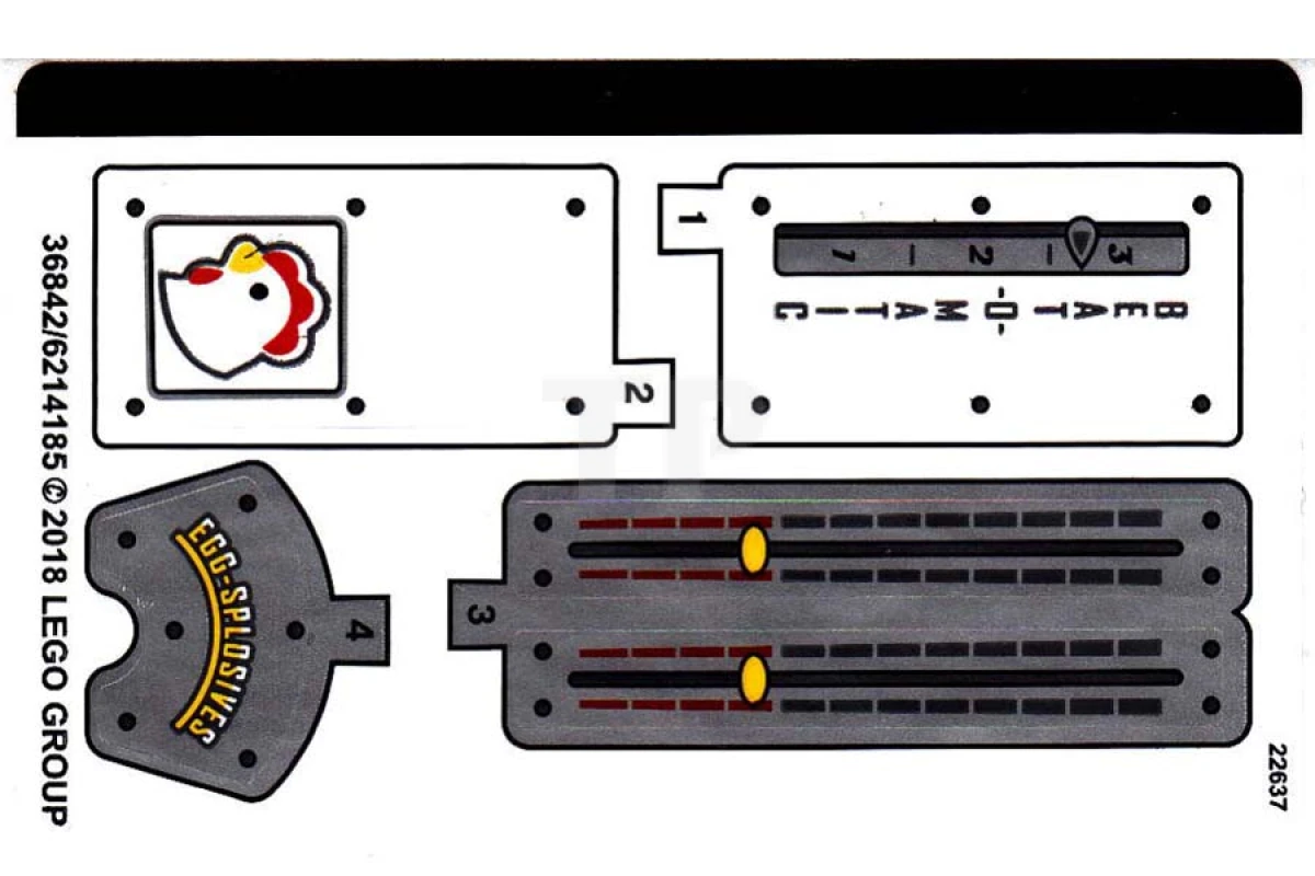 LEGO&reg; 6214185 - Autocollant pour l'ensemble 70920