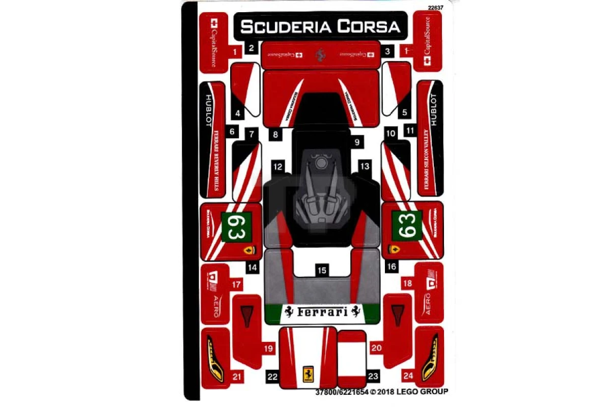 LEGO&reg; 6221654 - Sticker for Set 75886