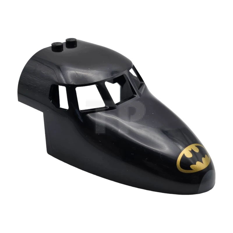 LEGO&reg; 6213343 - 18907pb04 - Aircraft Fuselage 6 x 10 Nose with Batman Logo Pattern