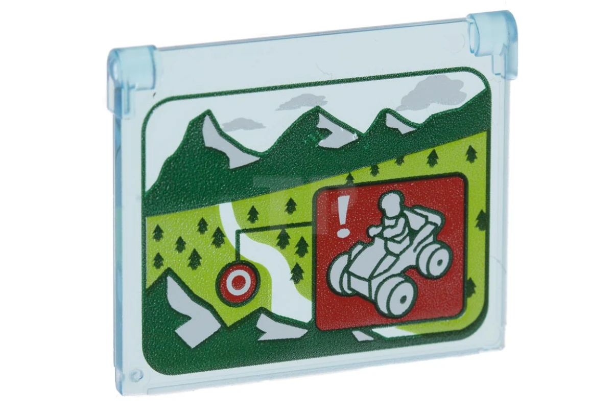 LEGO&reg; 6210003 - 60603pb010 - Glass 4 x 3 with mountains