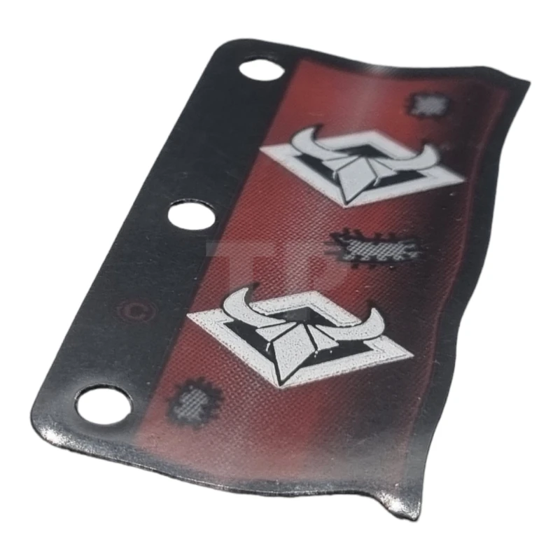 LEGO&reg; 4114335 - x65 - Bandera de Plástico 3 x 6 Patrón Ninja Rojo