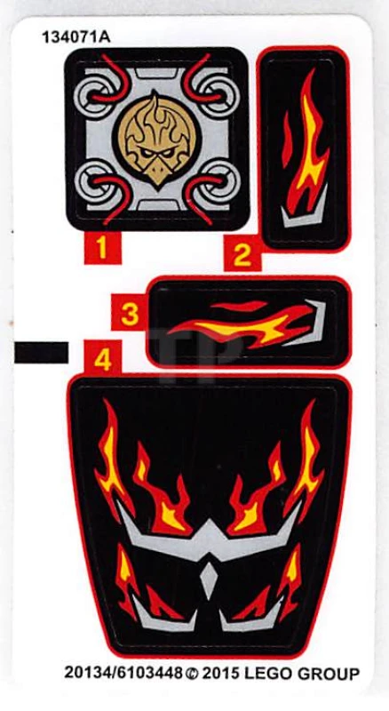 LEGO&reg;  - Autocollant pour l'ensemble 70222