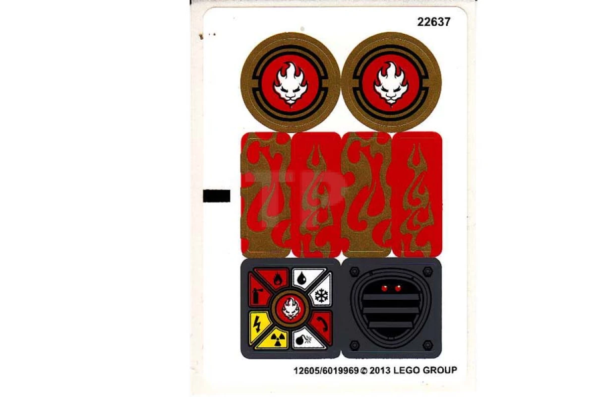 LEGO&reg; 6019969 - Aufkleber für Set 70500