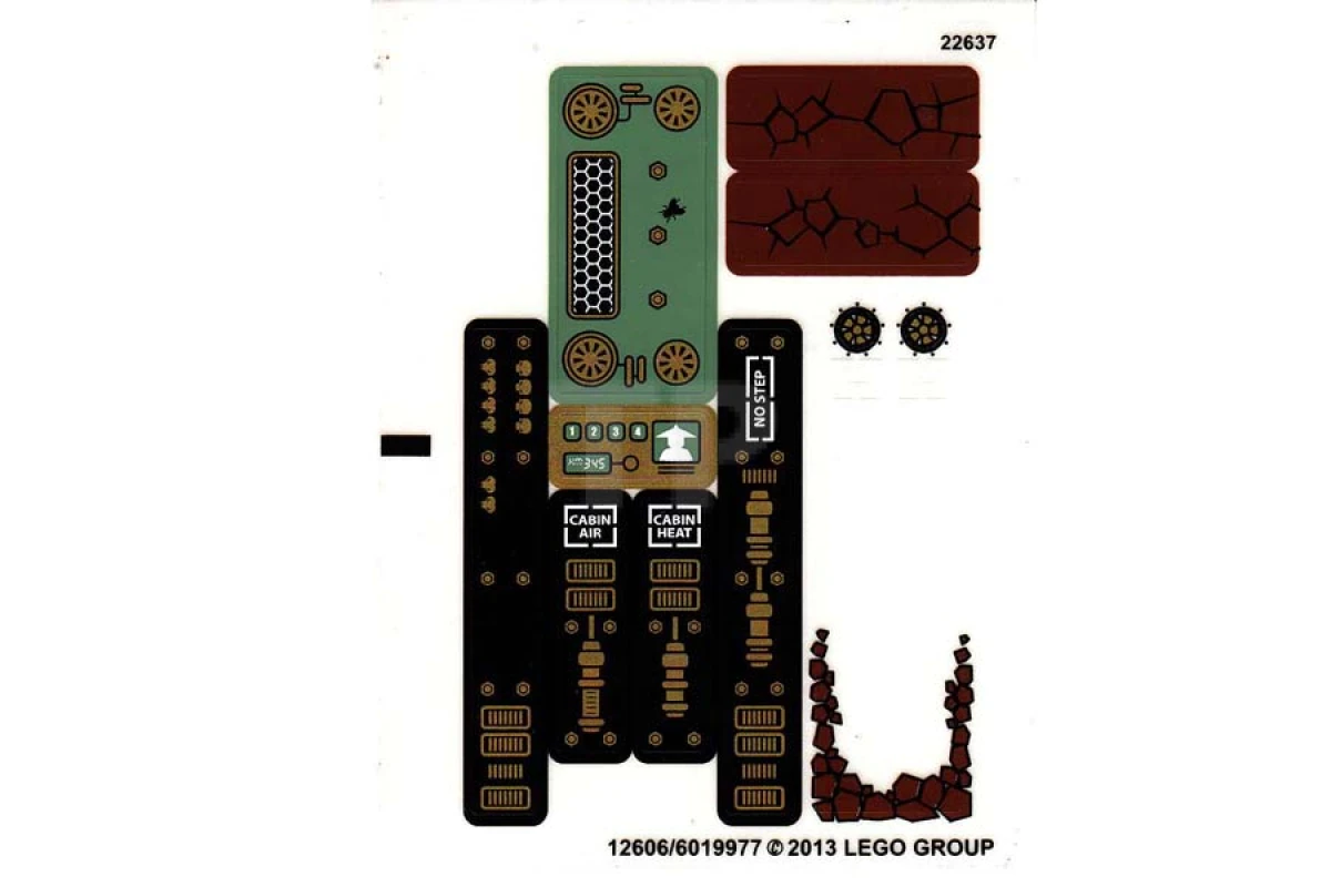 LEGO&reg; 6019977 - Sticker for Set 70502 