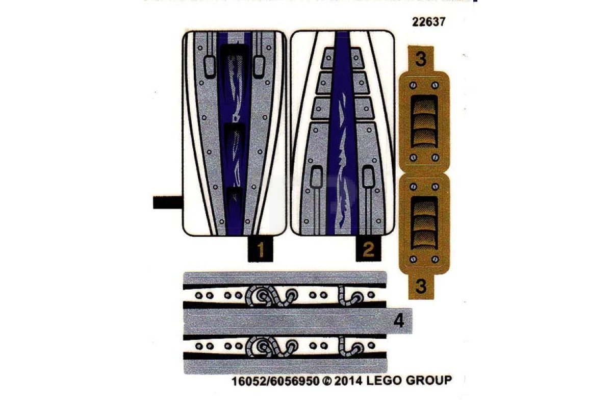 LEGO&reg; 6056950 - Autocollant pour l'ensemble 70722