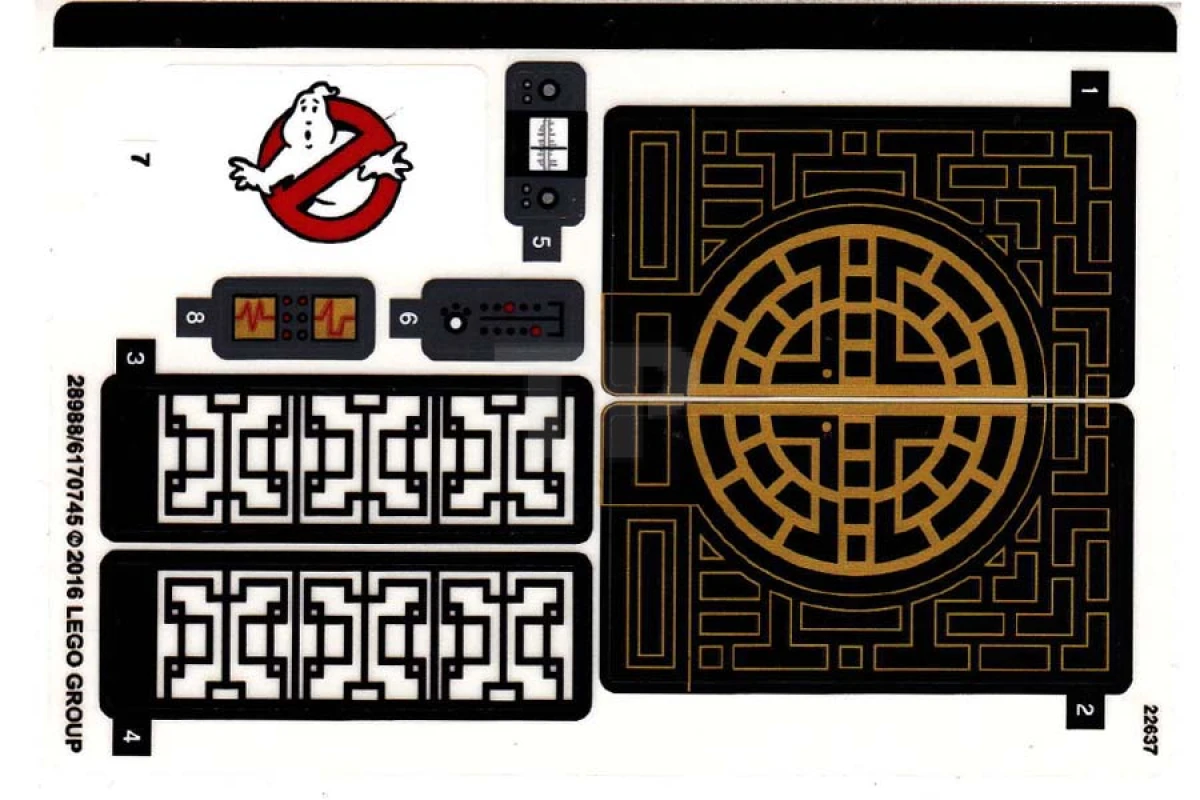 LEGO&reg; 6170752 - Sticker for Set 71242