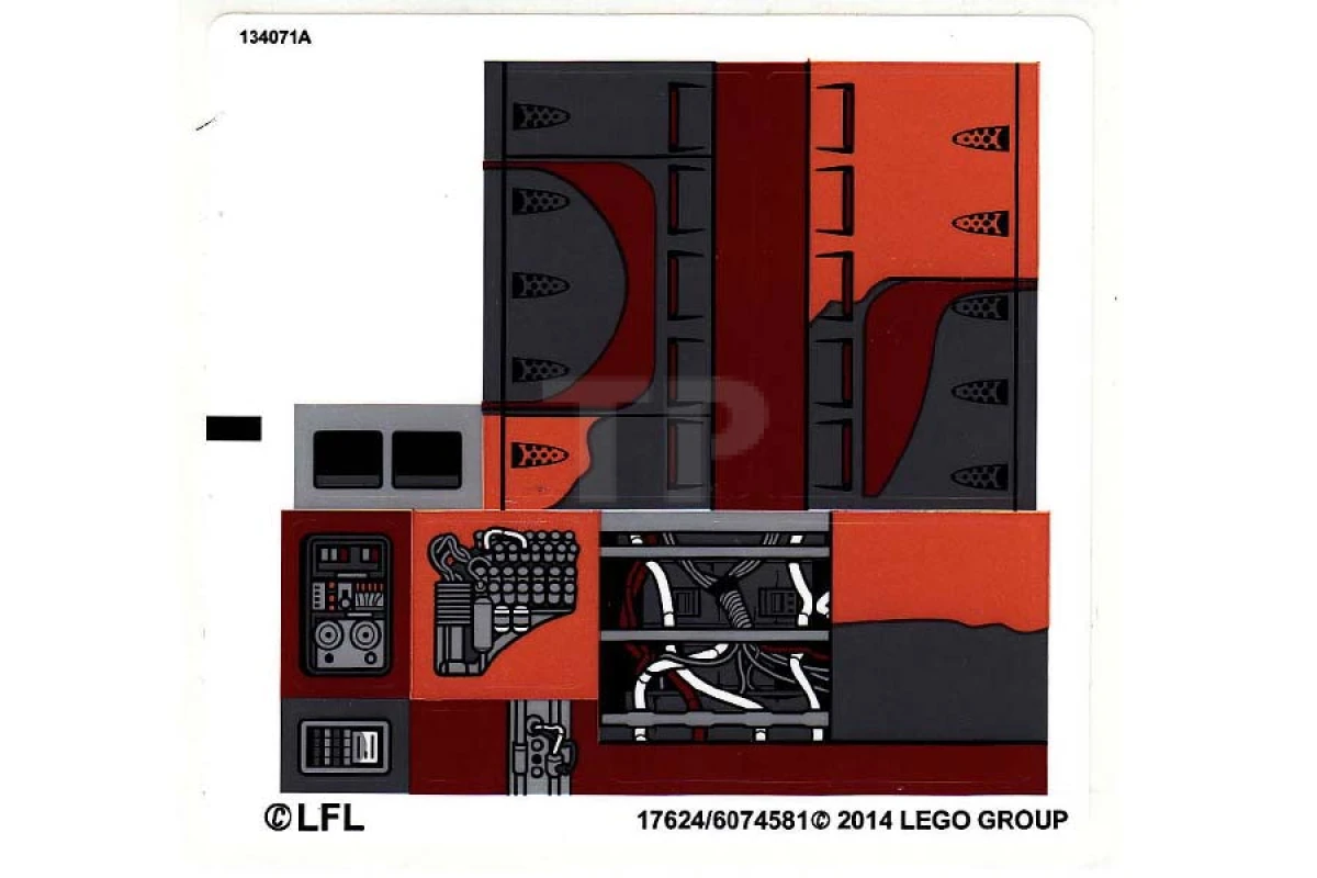 LEGO&reg; 6074581 - Autocollant pour l'ensemble 75052