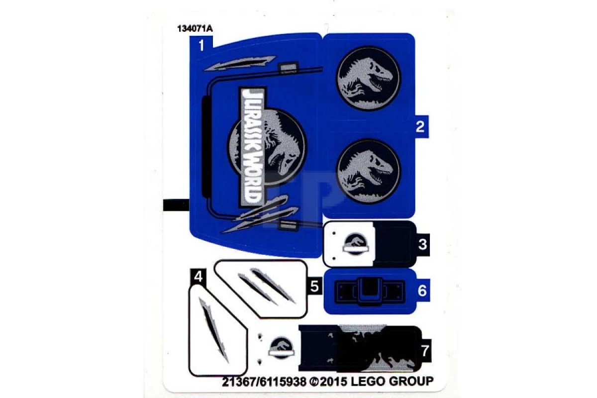 LEGO&reg;  - Sticker for Set 75916