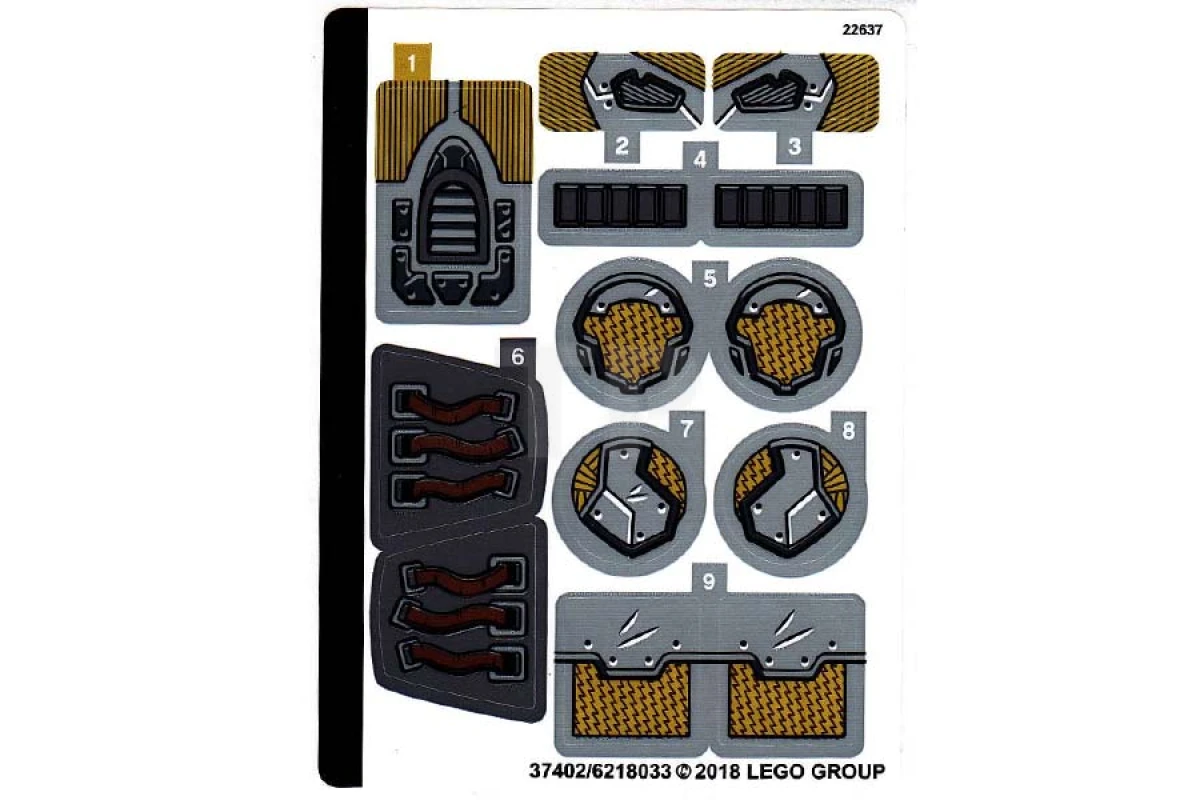 LEGO&reg; 6218033 - Sticker for Set 76099 