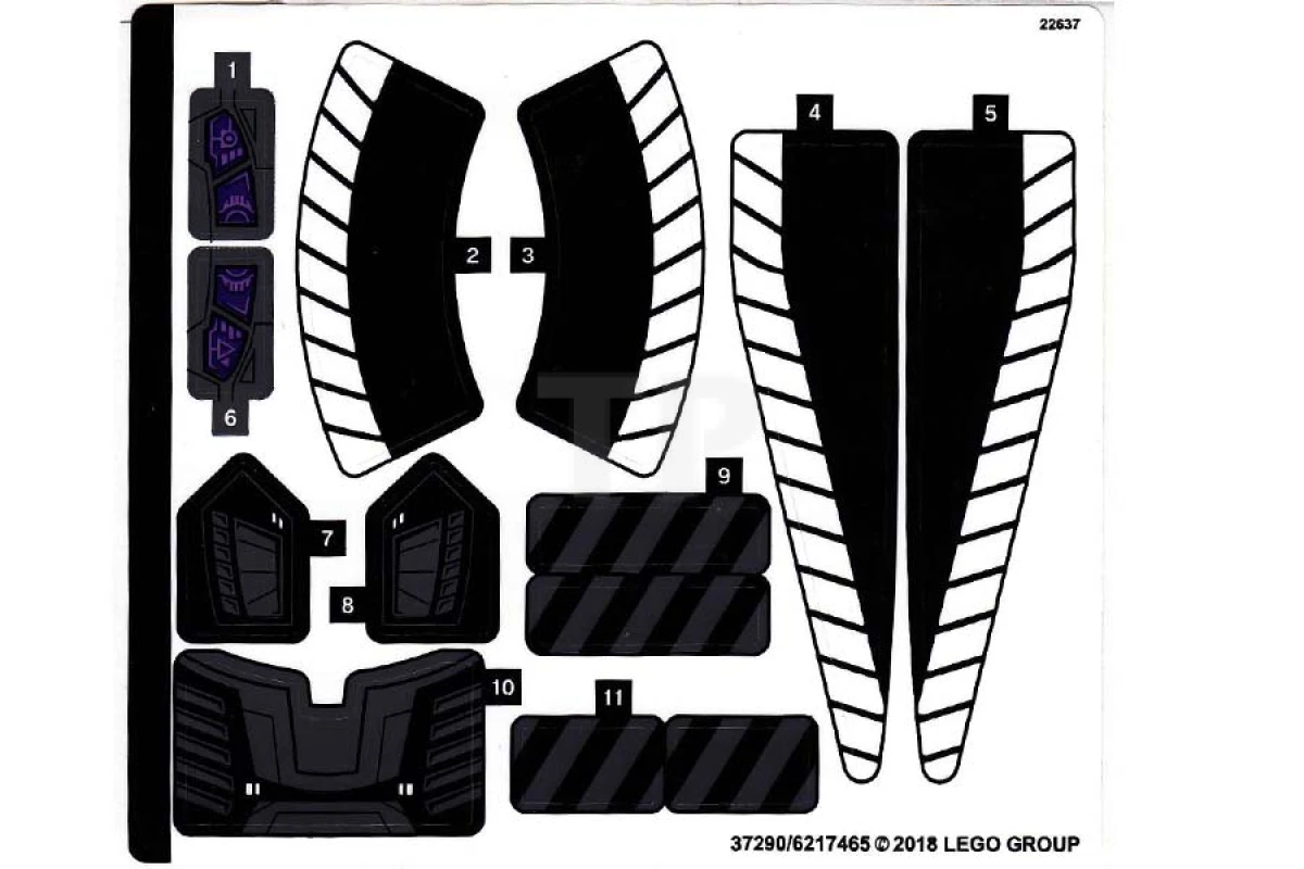 LEGO&reg; 6217465 - Sticker for Set 76100 