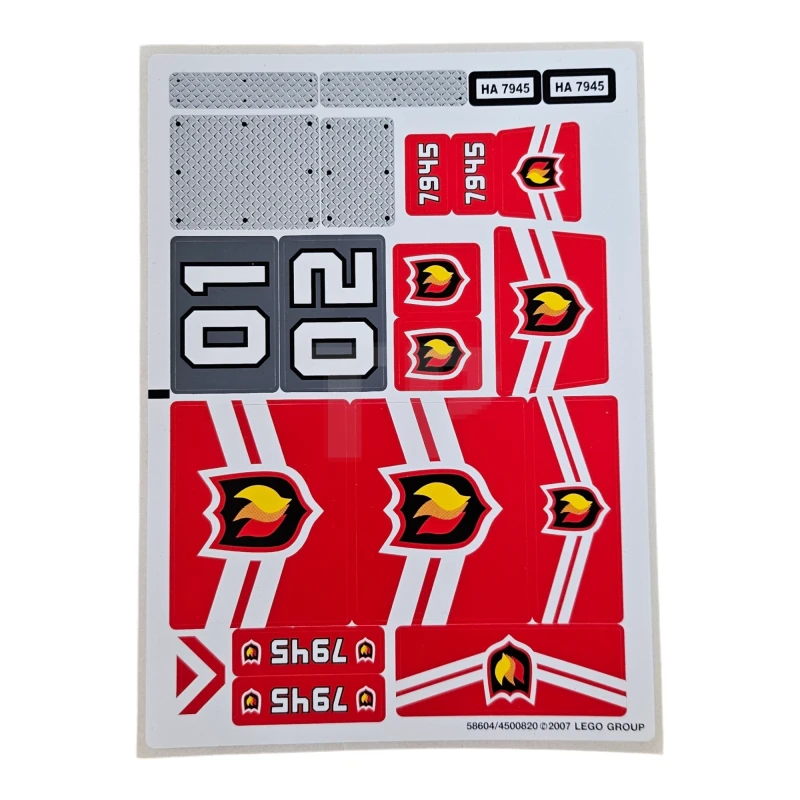 LEGO&reg; 4500820 - Sticker for Set 7945