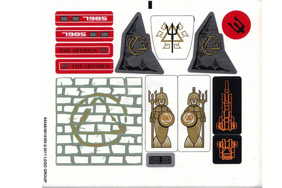 LEGO&reg; 4614385 - Sticker for Set 7985